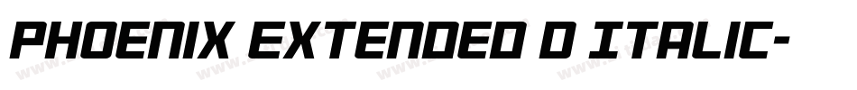 Phoenix Extended D Italic字体转换